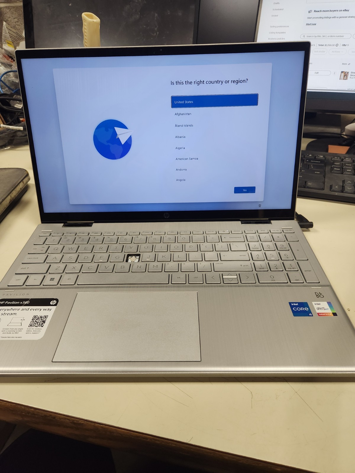 HP Pavillion x360 Convertible Touchscreen Laptop