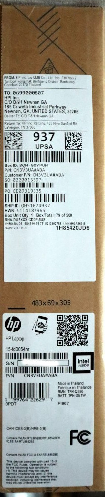 HP 15t-fd000 15.6″ HD Laptop Intel i5-1334U 8GB DDR4 RAM 256GB SSD- Silver – New