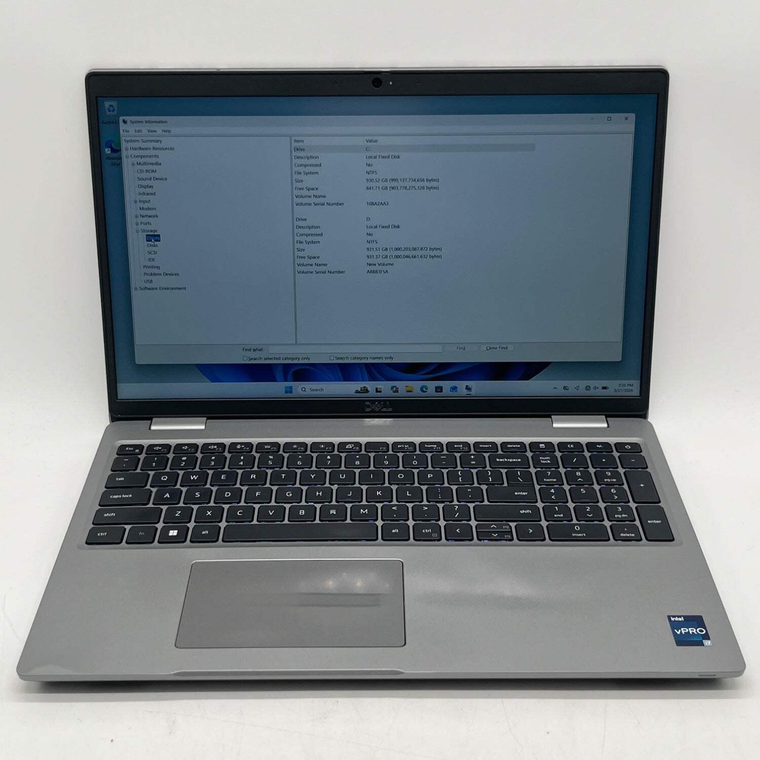 Dell Precision 3571 15.6″ i7-12800H 2.4GHz 64GB RAM 1TB SSD 1TB SSD Quadro T600