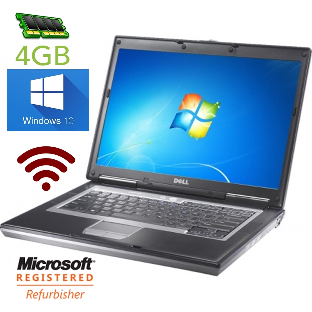 DELL LATiTUDE D630 D620 C2D 2GHz 14″ WINDOWS 10, DVD, WiFi, 4GB RAM e5400/e6400