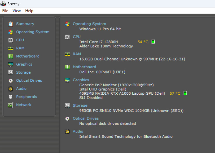 Dell Precision 5570 | Intel i7-12800H | 16GB RAM | 1TB NVMe | NVIDIA RTX A1000