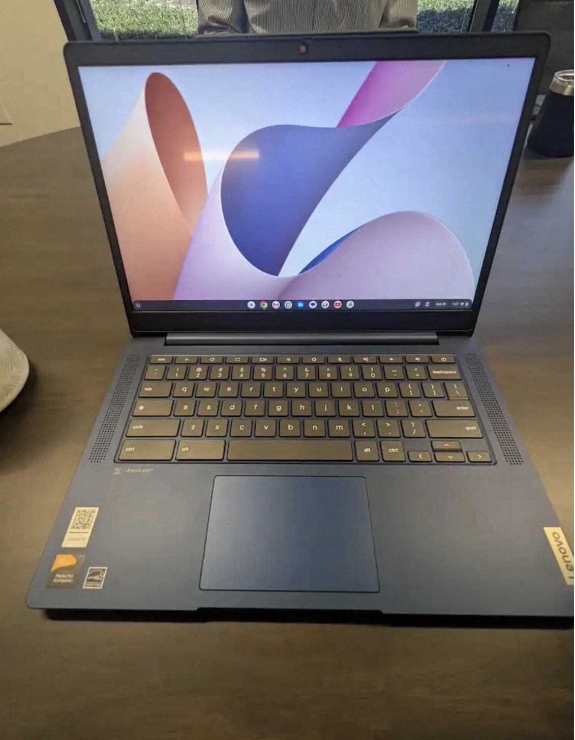 Lenovo Chromebook 14″ Blue Laptop Chrome OS Wi-Fi Bluetooth Webcam USB-C