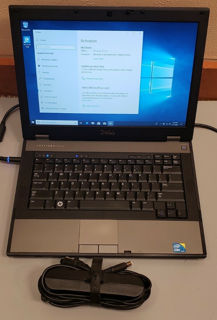Dell Latitude E5410 Core i5 M520 14″ 2.40GHz 4GB RAM 320GB HDD WEBCAM WIN 10