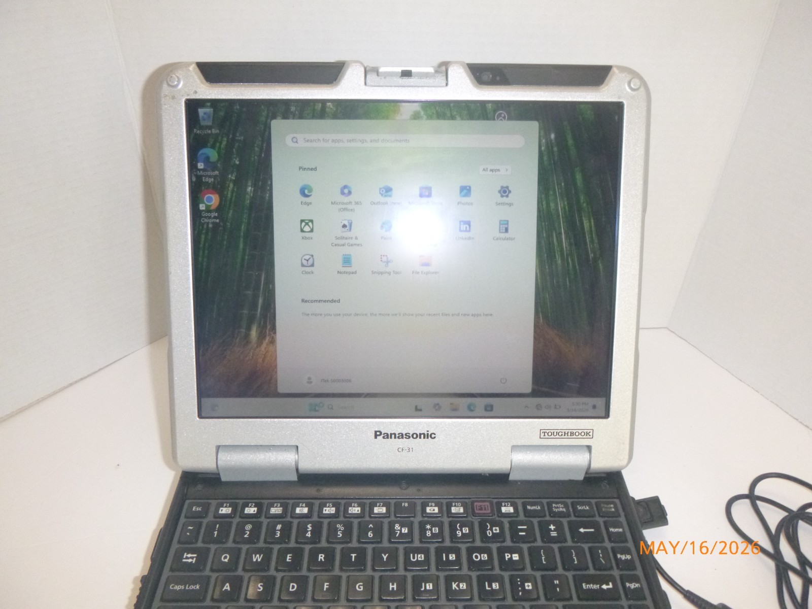 Panasonic Toughbook i7 5600M 2.6GHz 8GB 500GB – Win 11 Pro -MK5 CF-3113-02VM