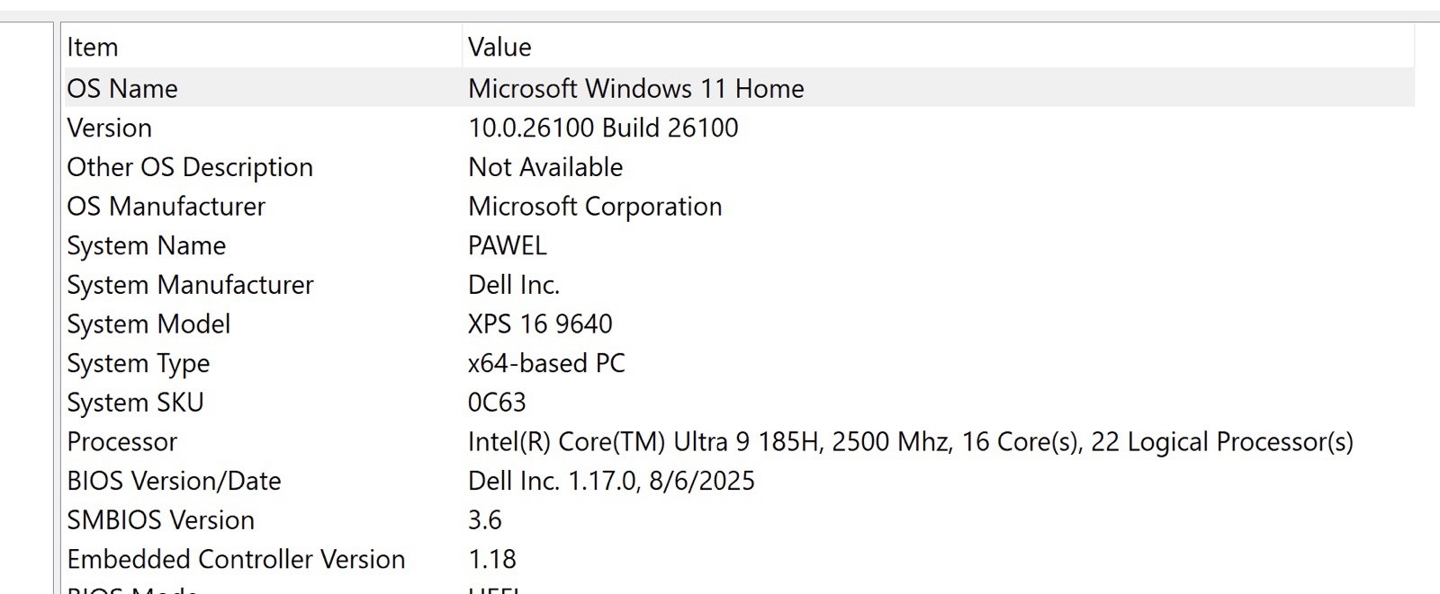 Dell XPS 16 9640 16″ FHD+ ULTRA 9 185H 1TB 32GB RTX 4060 8GB Backlit 120Hz wCASE