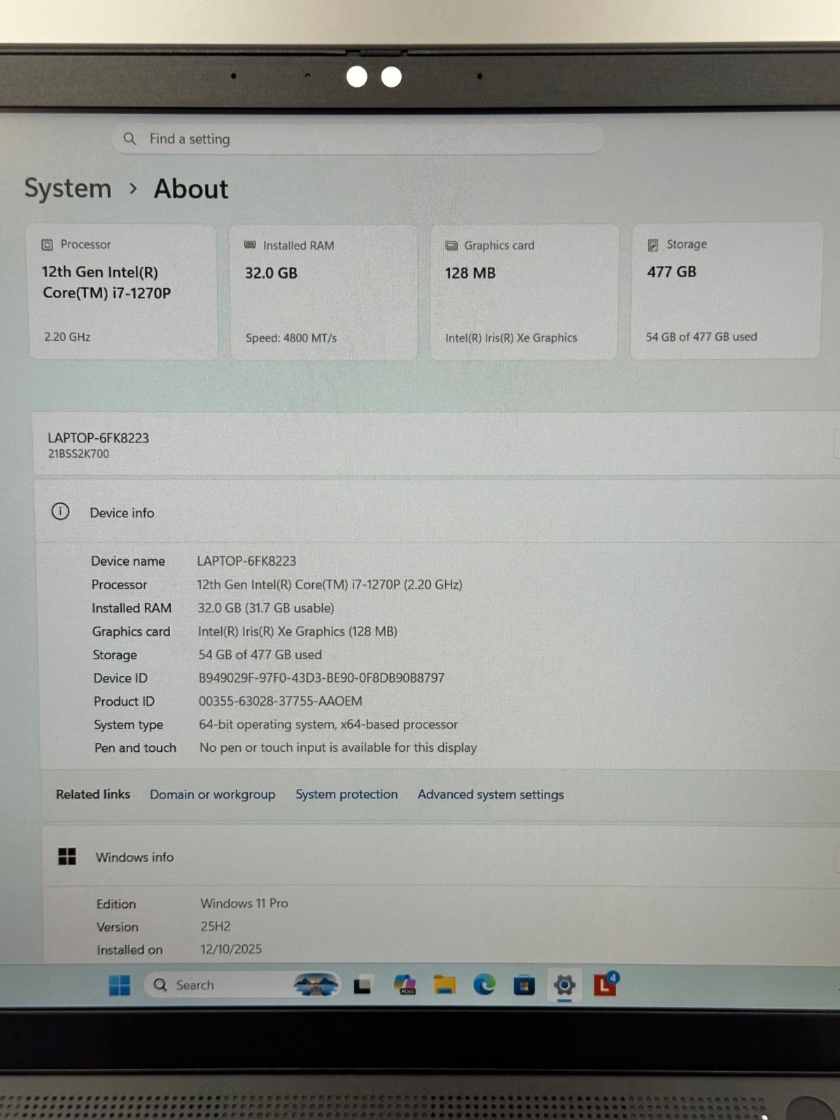 Lenovo ThinkPad T14s Gen 3 14″ WUXGA Intel Core i7-1270P 32GB 512GB LTE Version
