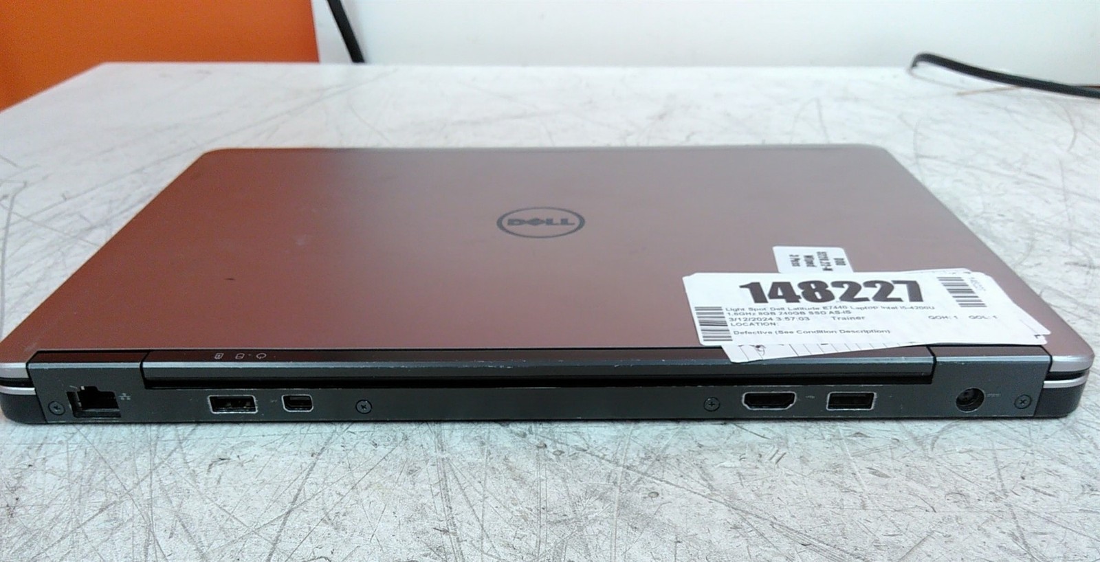 Light Spot Dell Latitude E7440 Laptop Intel i5-4200U 1.6GHz 8GB 240GB SSD AS-IS