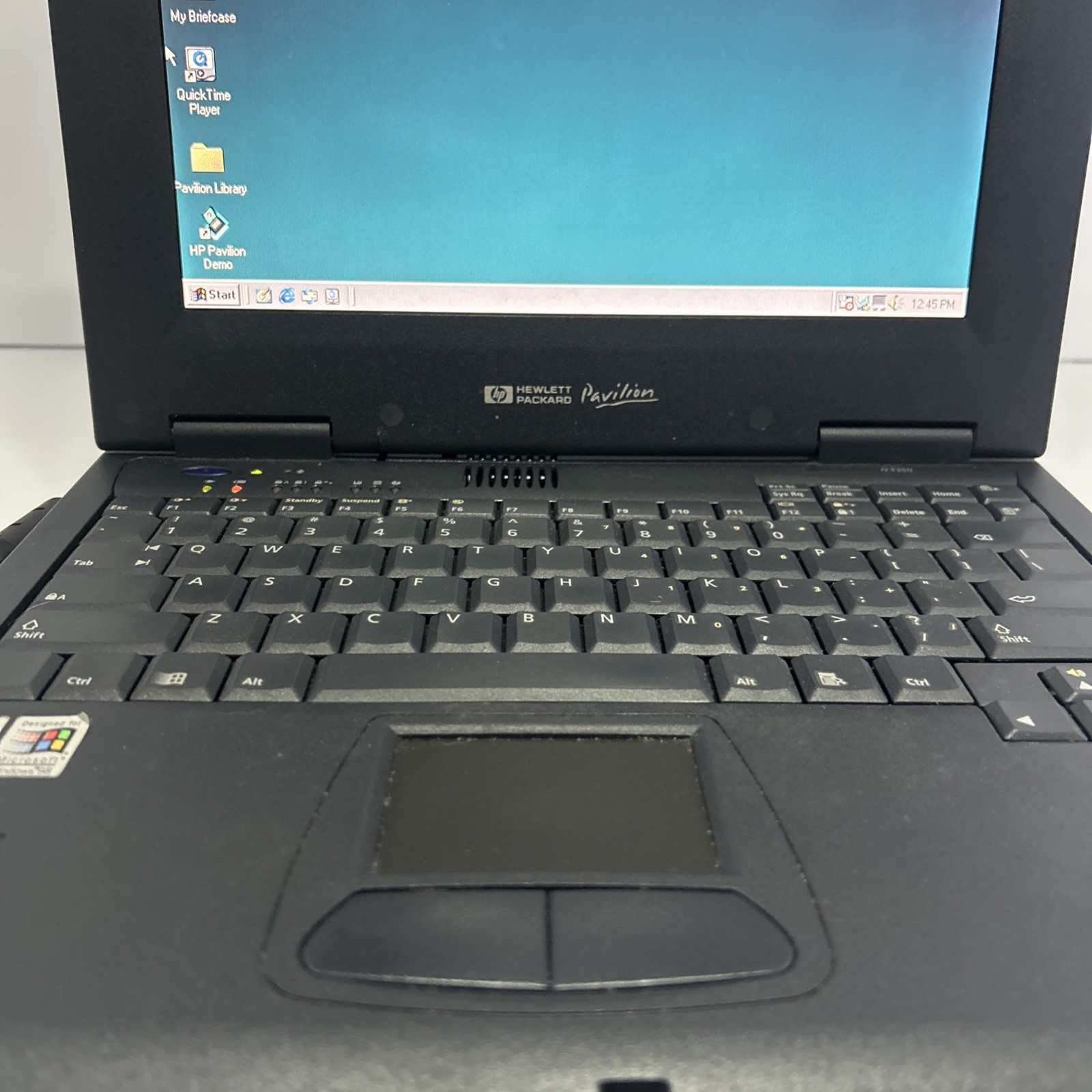 Vintage HP Pavilion N3350 Laptop Windows 98 Working Comes With Power Cord