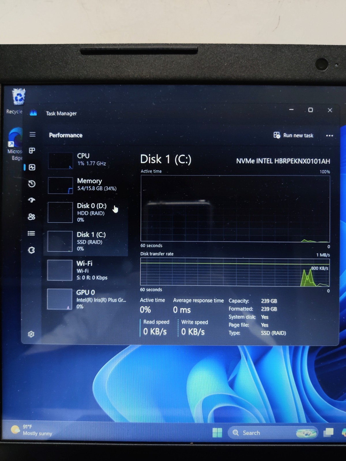 Dell Inspiron 15 | Touch Screen | i7 | 16GB RAM | 240GB NVMe + 1TB HDD | Win 11
