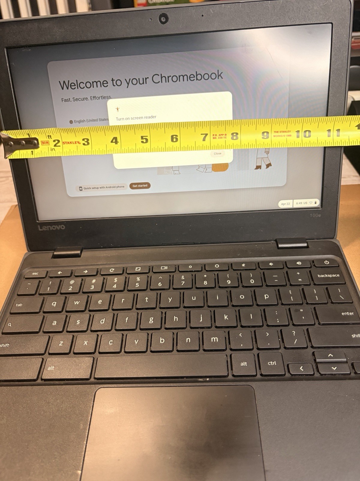 Lenovo 100e Chromebook 11.6″ 4GB/16GB BLACK