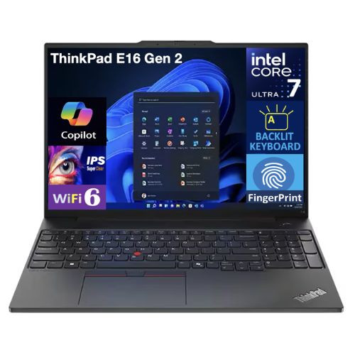 Lenovo TP E16 Gen2 16″ FHD Laptop Intel Ultra 7 155U 1.70GHz 8GB 256GB SSD W11P