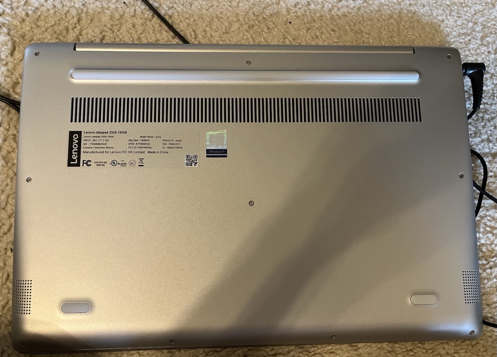 Nice Lenovo Ideapad 330S-15IKB Intel i5-8250U 1.60GHz 8GB RAM 128GB SSD 15.6″