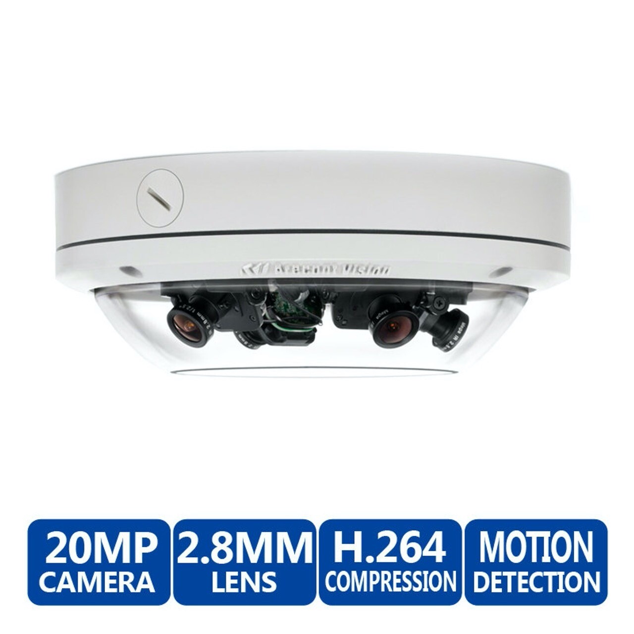 Arecont Vision AV20175DN-28 SurroundVideo – 20MP – Lenses & Mounts INCLUDED