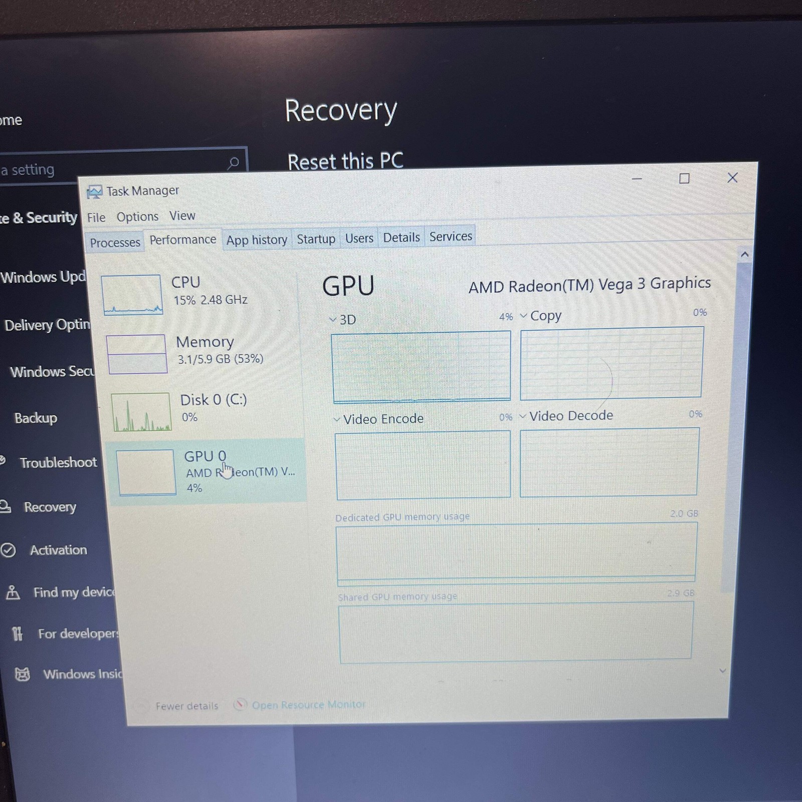 Lenovo IdeaPad L340 15-inch AMD Ryzen 3 8GB 1TB Silver Parts or Repair **READ**