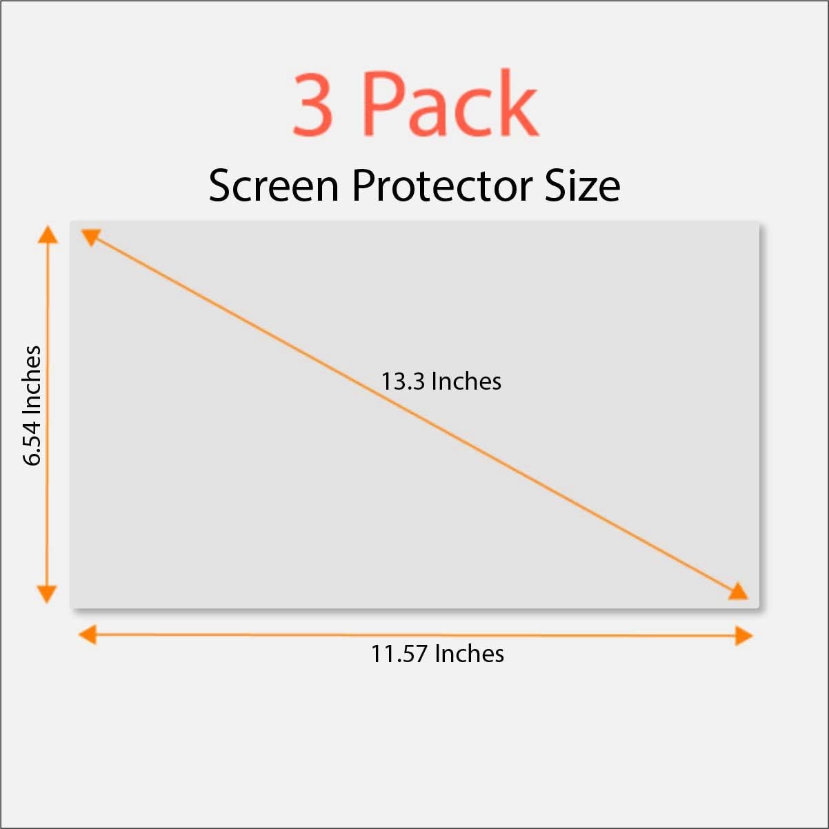 Anti Blue Light Screen Protector for 13.3 Inches Laptop – 3 Pack
