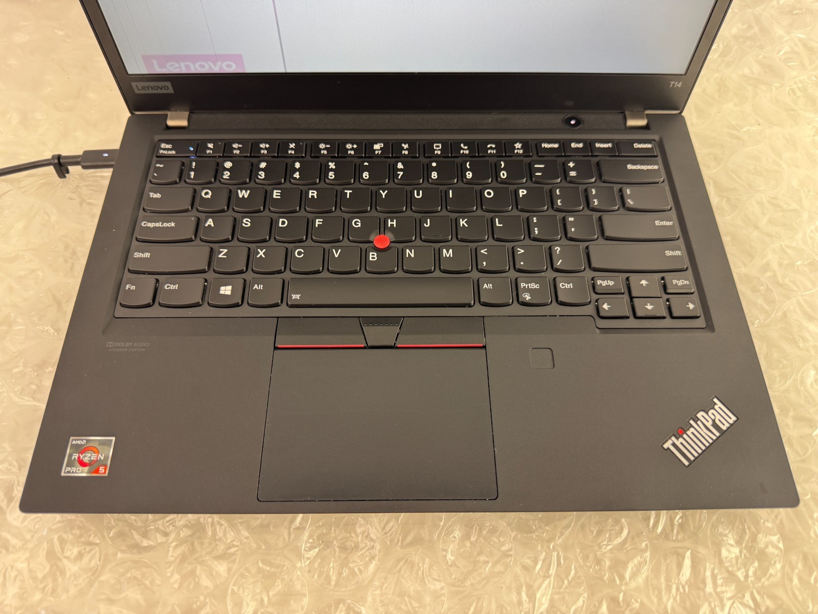 Lenovo Thinkpad T14 Gen 1 Ryzen 5 4650U 8GB No SSD/OS/AC Parts/Repair Laptop