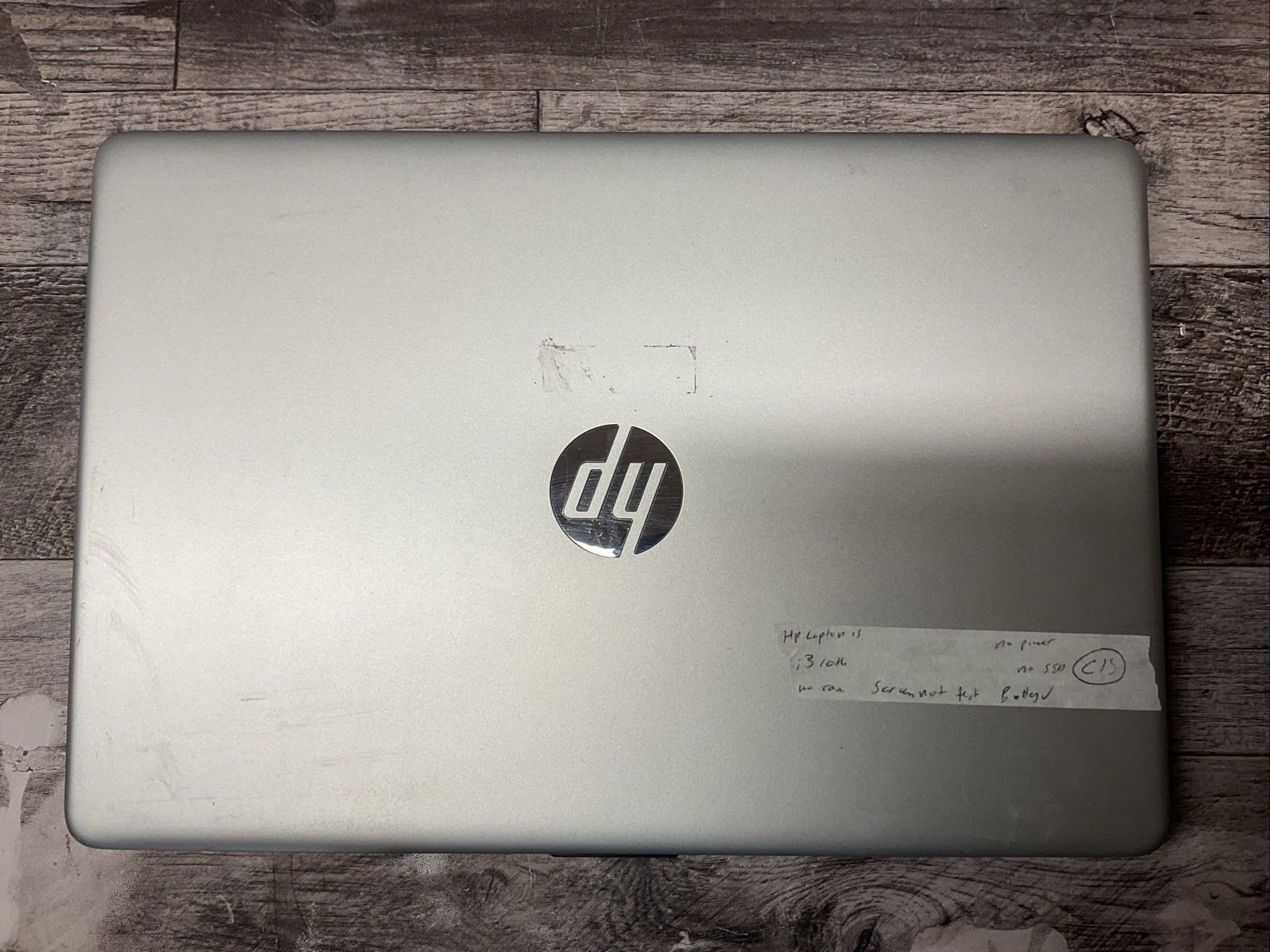 HP Laptop 15 / Intel Core i3 10th Gen / Parts Repair / C15