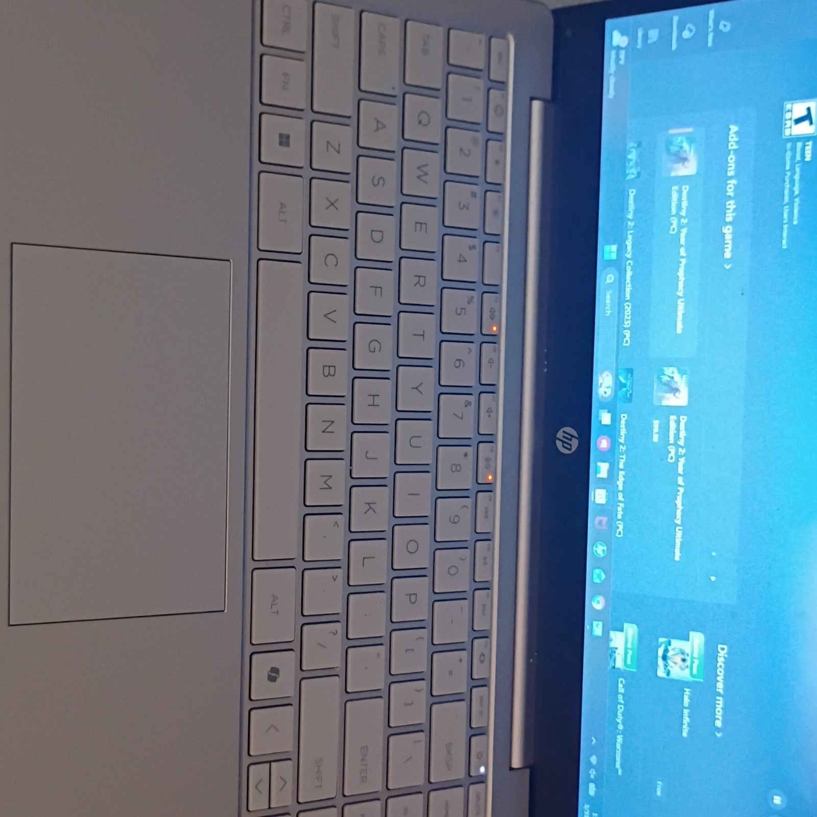 HP Silver Notebook Laptop Windows OS Portable Computer – Sleek Design