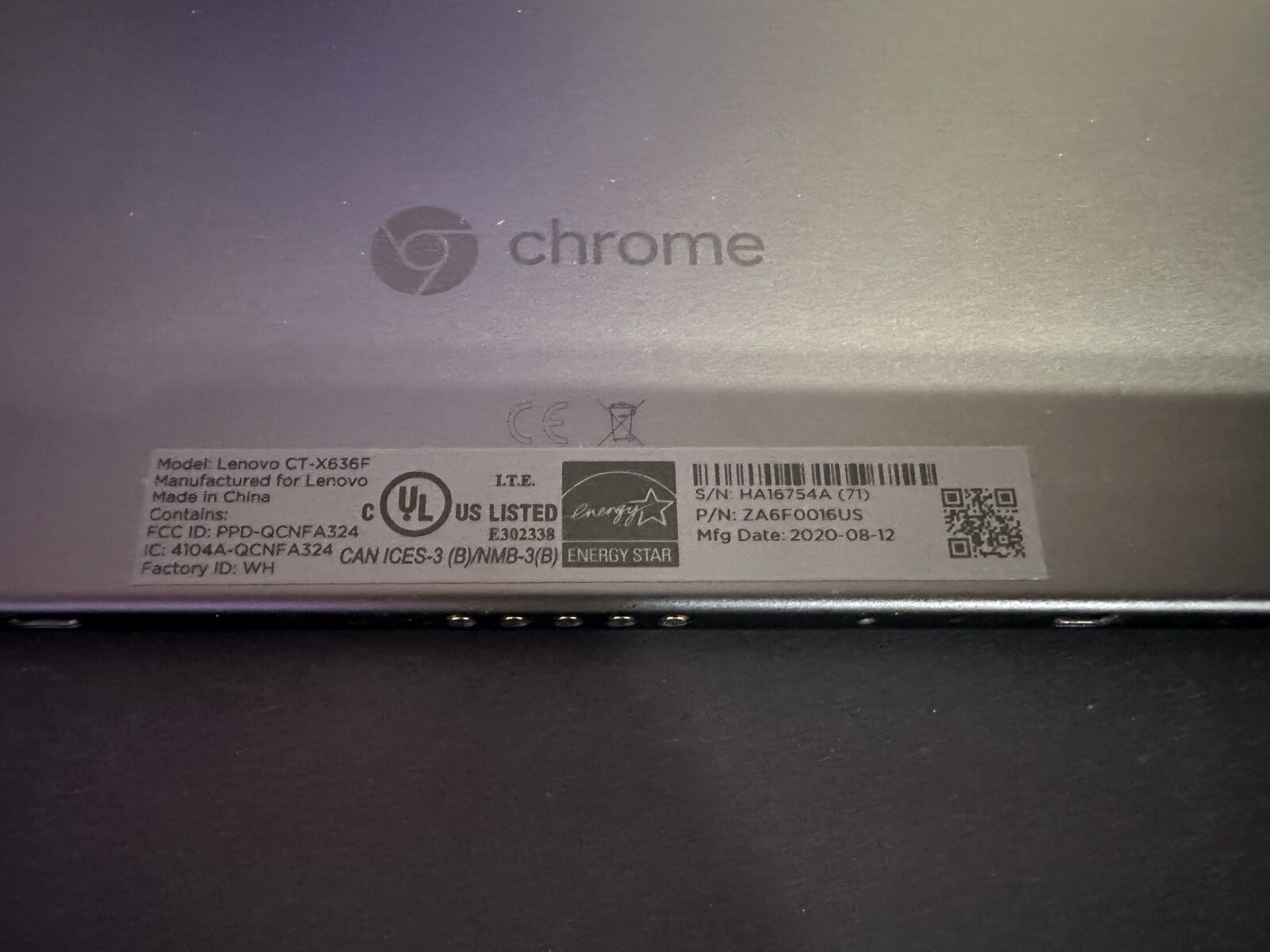 Lenovo Ideapad CT-X636F 10.1″ (128GB,MediaTek 2.00GHz,4GB) Chromebook