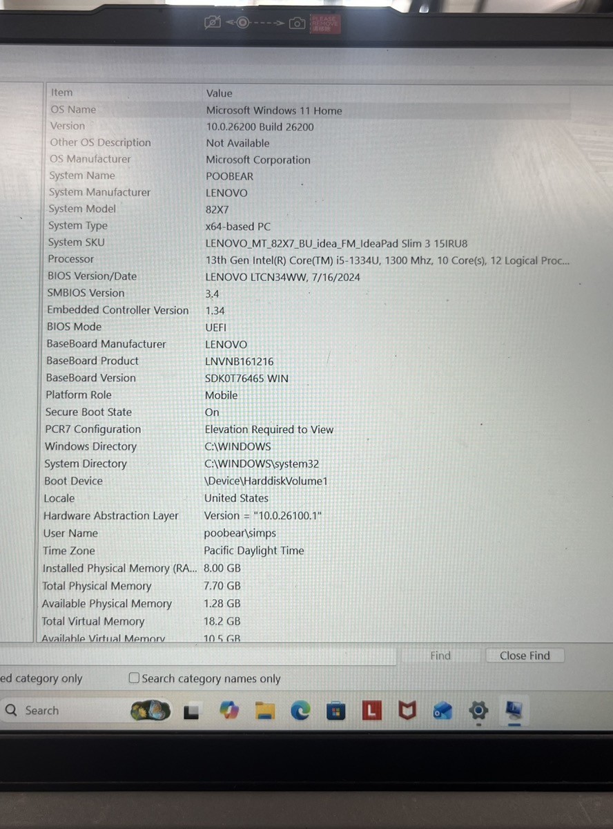 Lenovo IdeaPad Slim 3 15IRU8 (PD4057837)
