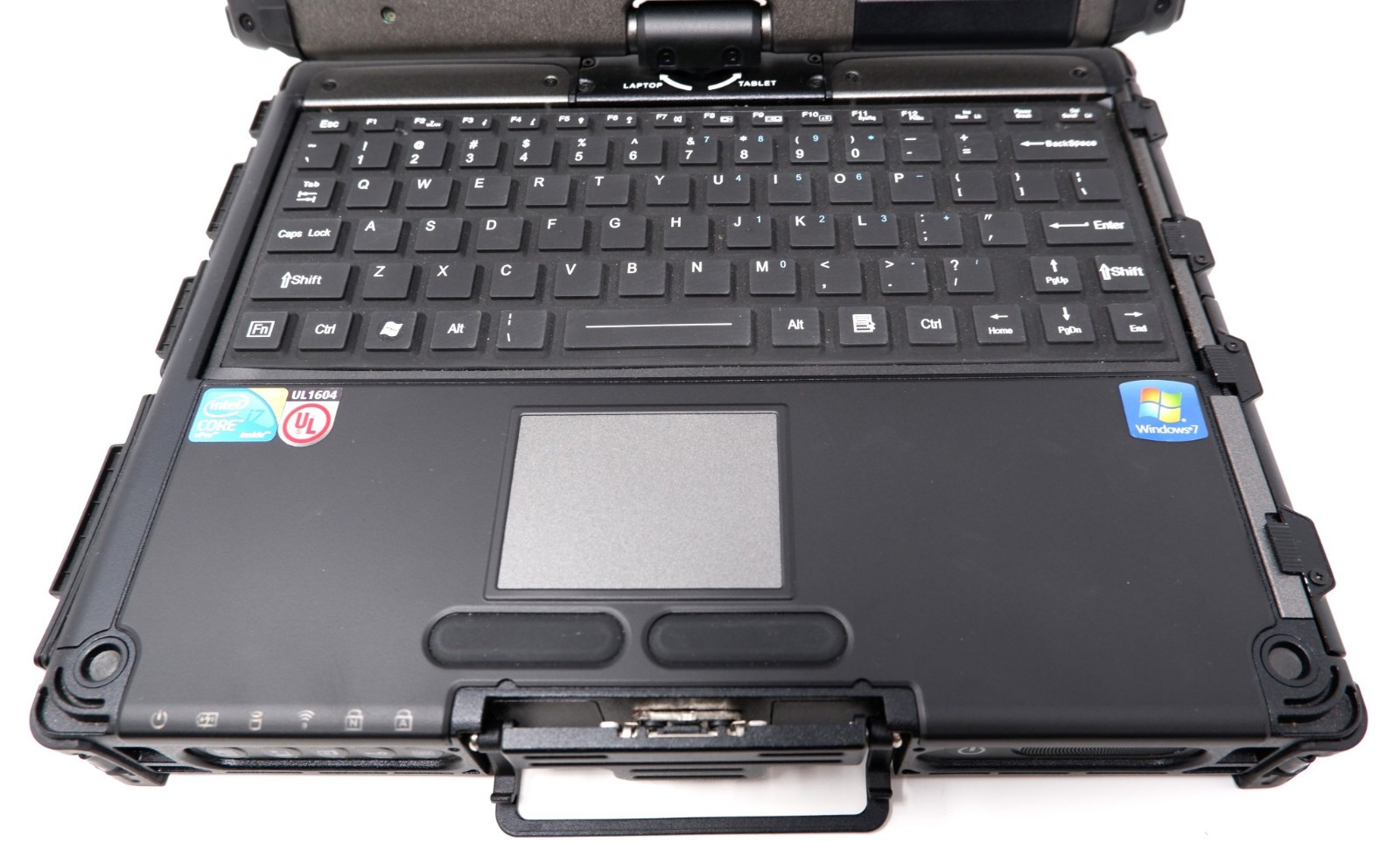 GETAC V100 10.4″ MULTITOUCH RUGGED NOTEBOOK, I7-U640, 4GB, NO HDD+BATTERY – READ