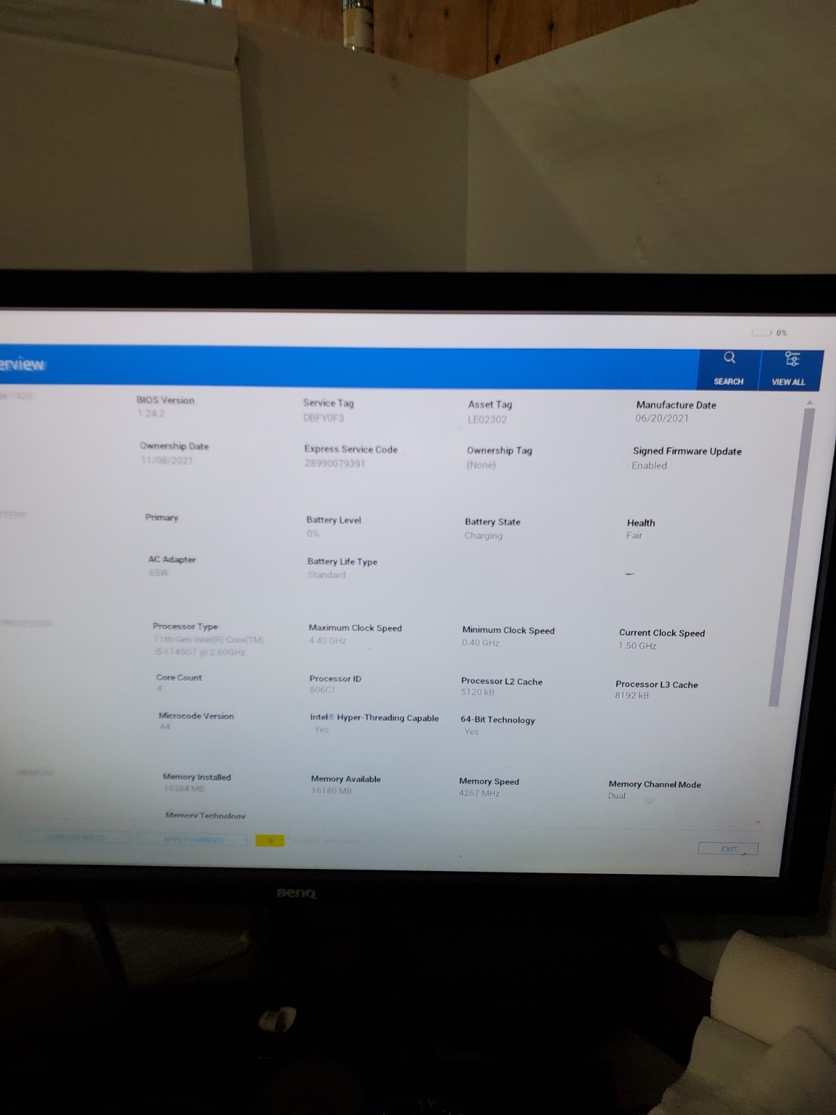 Dell Latitude 7420 14″ i5-1145G7 2.60GHz 16GB RAM No SSD/OS! NO LCD! BOOTS! #69