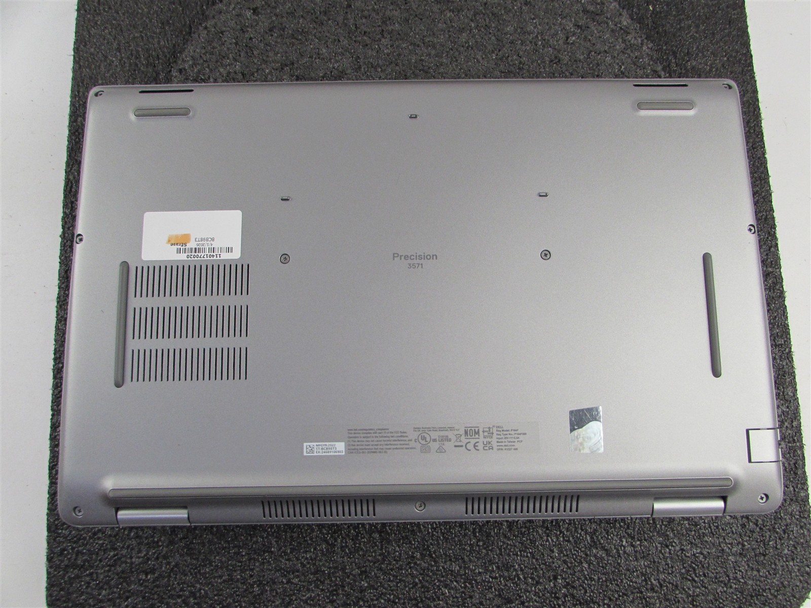 DELL PRECISION 3571 1920X1080 FHD CORE I7-12800H 512GB 16GB RAM T600 NO O.S