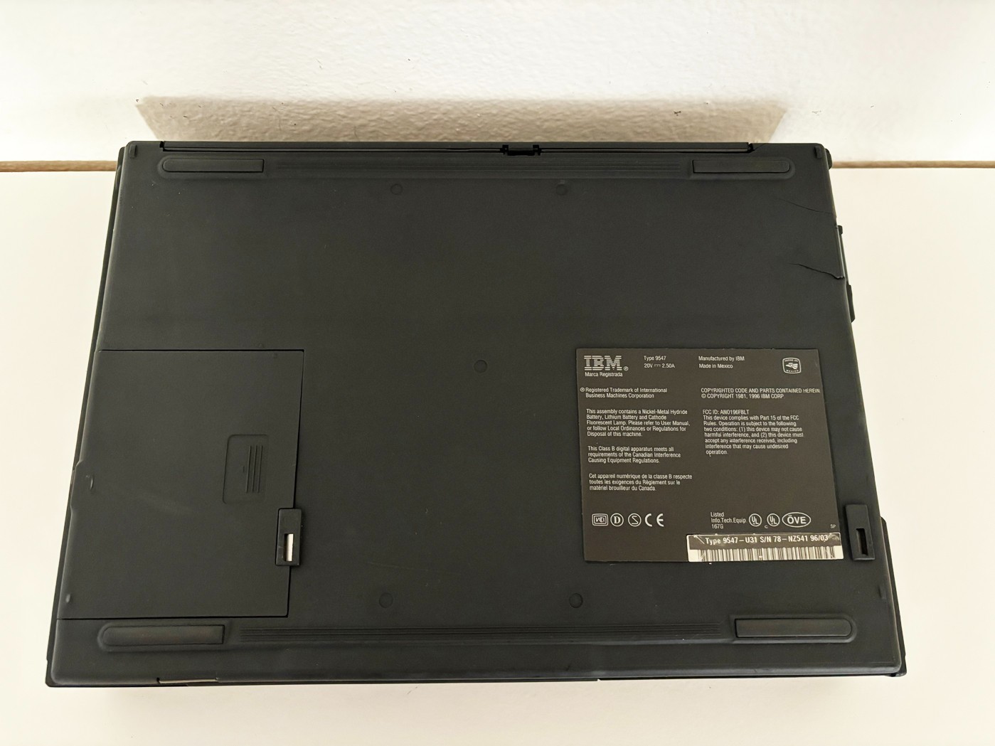 FULLY FUNCTIONING IBM ThinkPad 760LD 32MB RAM+66G3696 Floppy Disk Drive Module