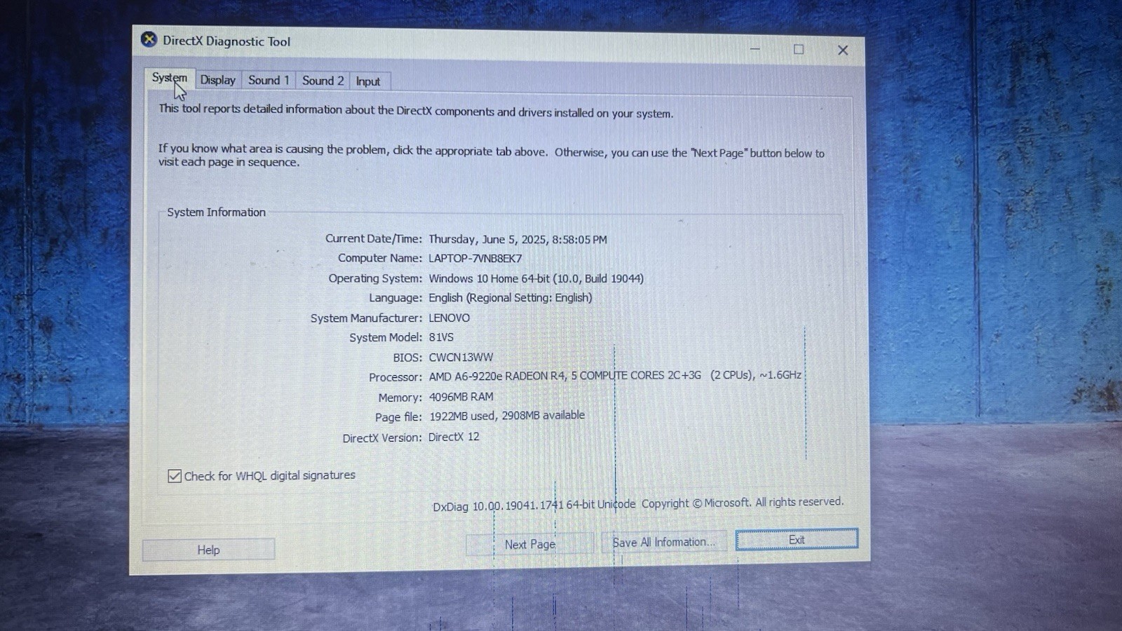 Lenovo IdeaPad Slim 1-14AST-05 14″ Laptop, AMD A6-9220E, 4GB RAM, 64GB EMMC