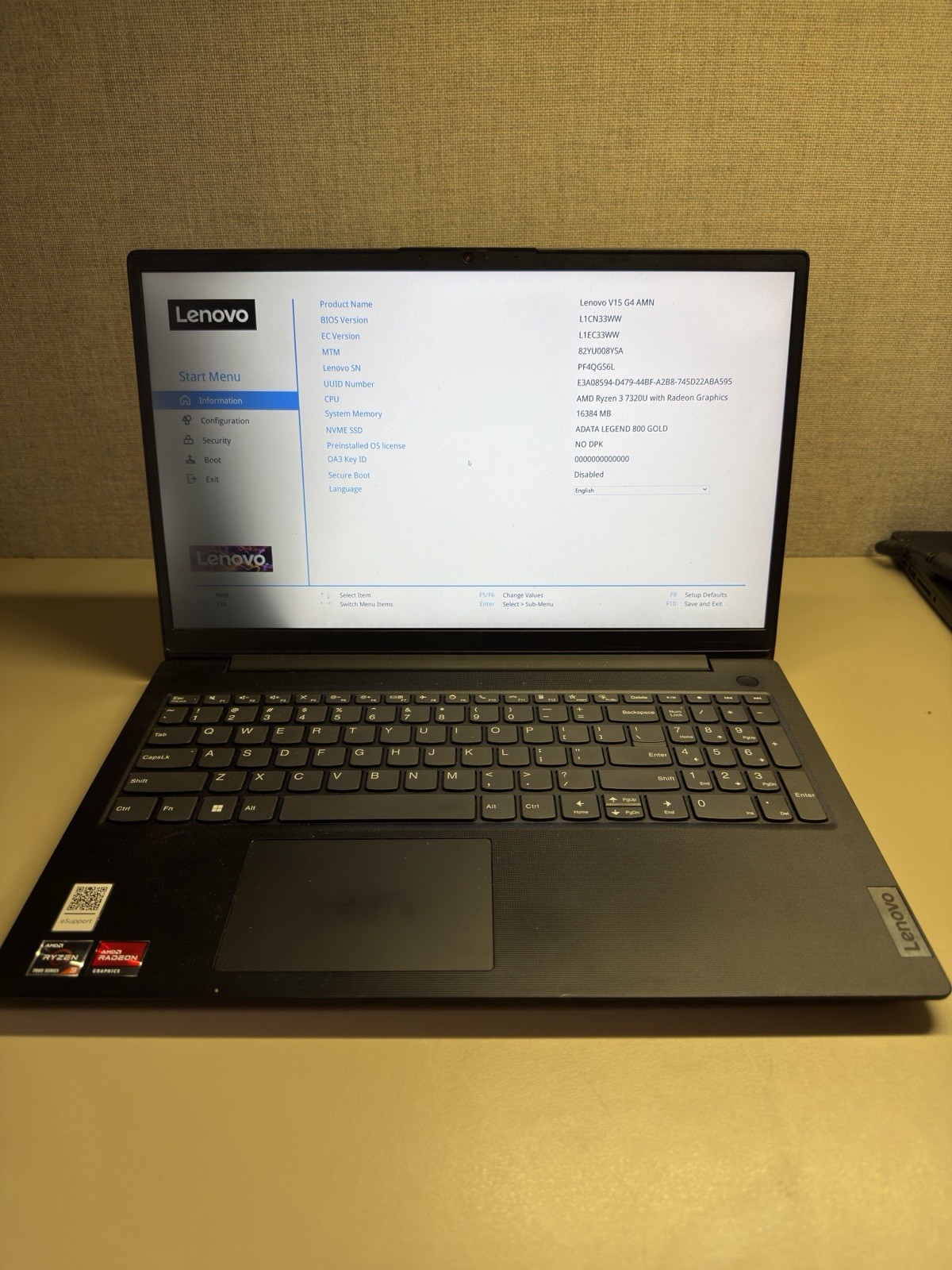 Lenovo V15 15.6” Laptop AMD Ryzen — Read Description