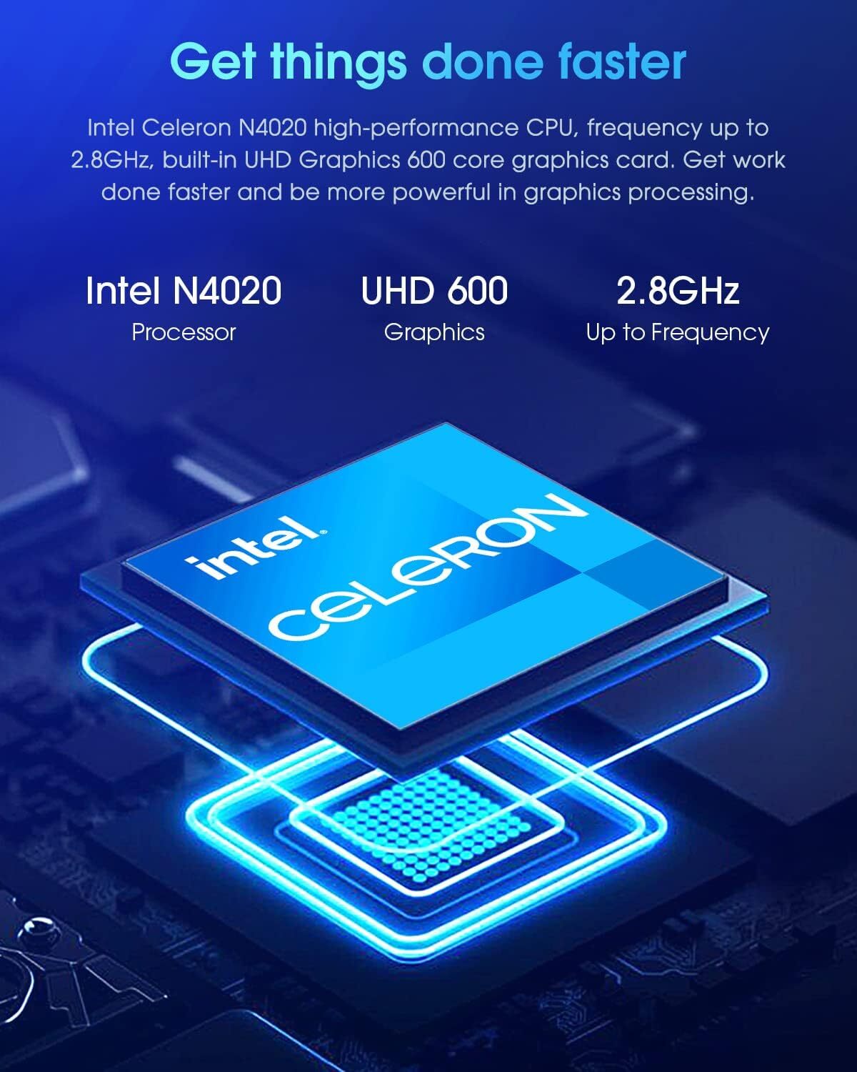 CHUWI HeroBook Pro 14.1 Intel Celeron N4020 Windows 11 Laptop 256GB SSD 8GB RAM