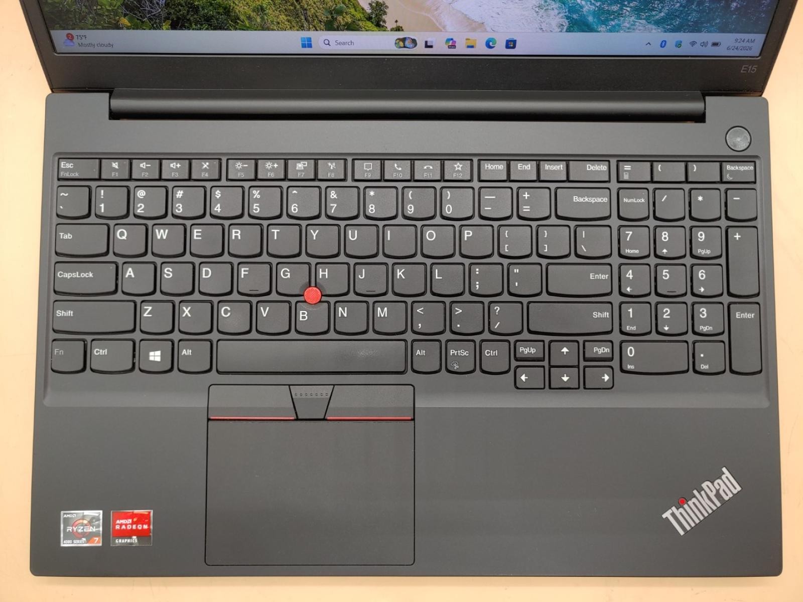 Lenovo ThinkPad E15 Gen 2 15.6″ AMD Ryzen 7 4700U 16GB 512GB Win11Pro *NO A/C*