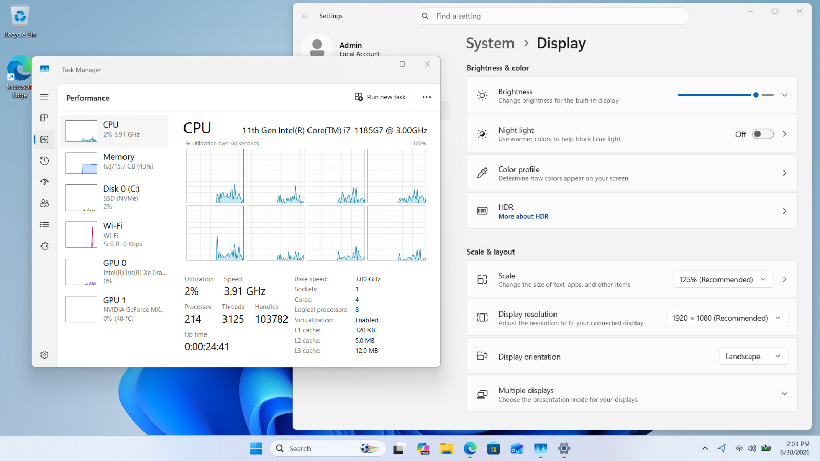 HP EliteBook 850 G8 Laptop i7-1185G7 16GB 512GB NVIDIA GeForce MX450 – Very Good