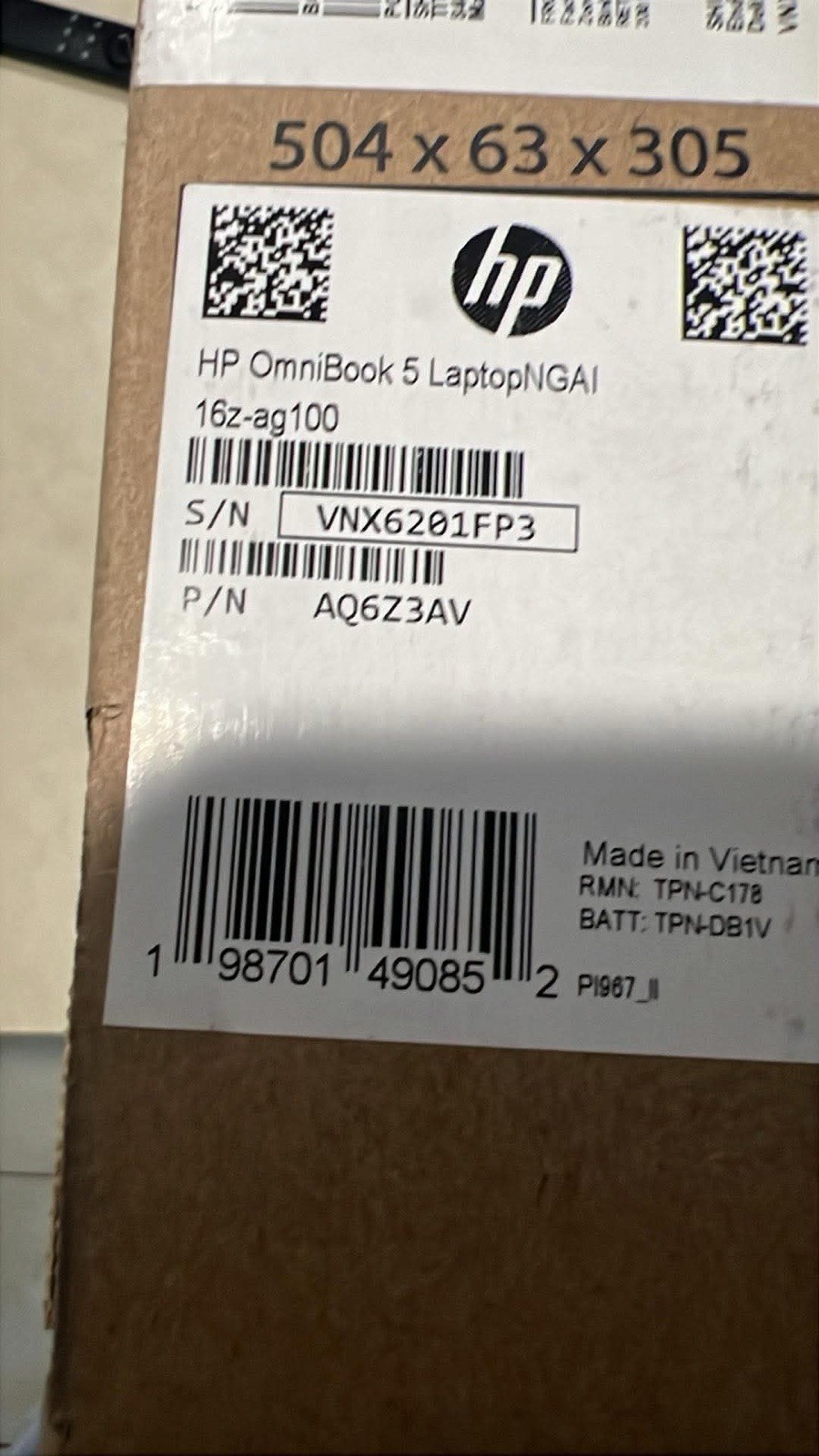 HP OmniBook 5 16z-ag100 16″ Touch Laptop Core Ultra 7 16GB 1TB SSD Win11 Pro