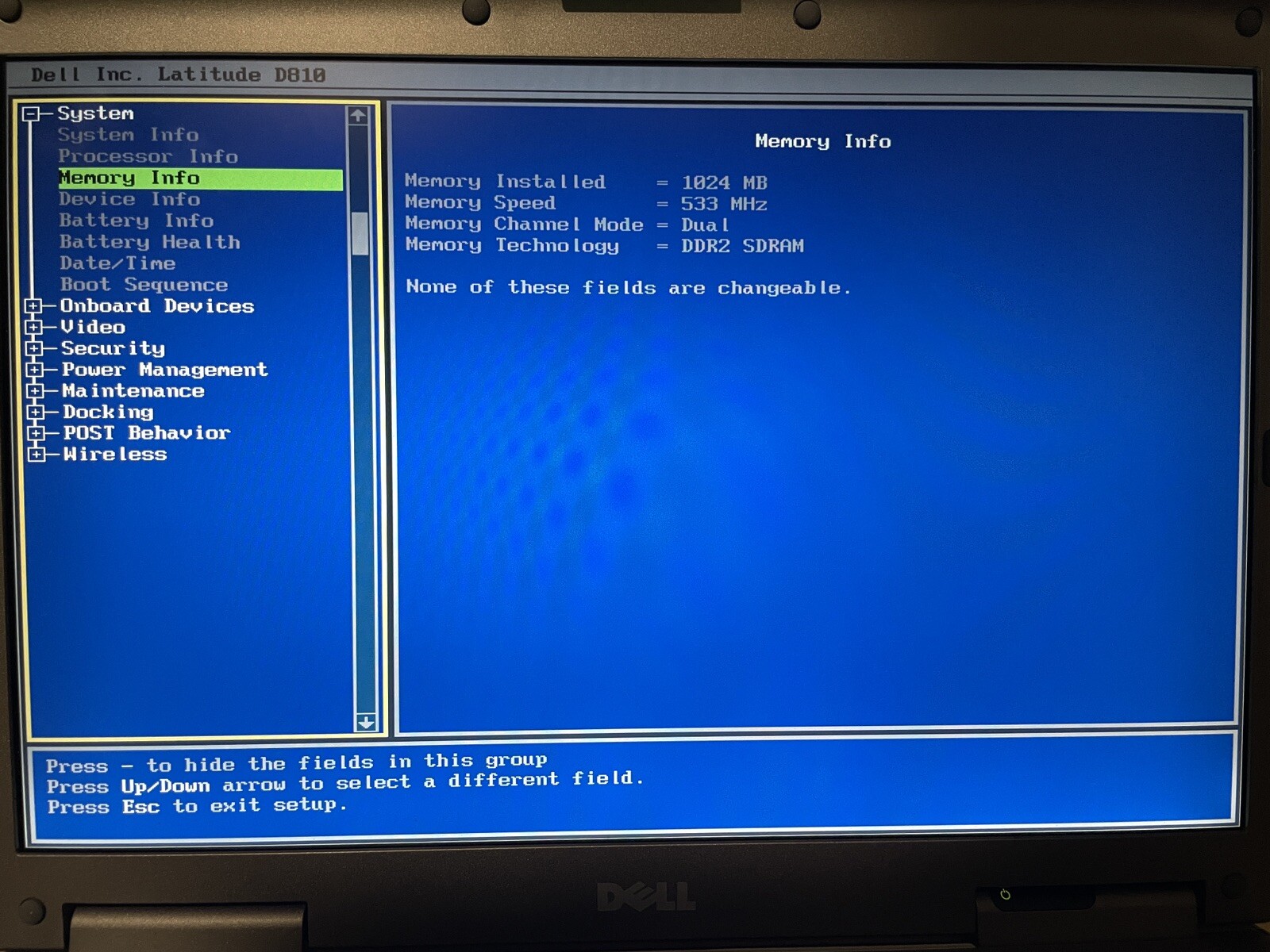 Dell Latitude D810 Retro Windows Laptop