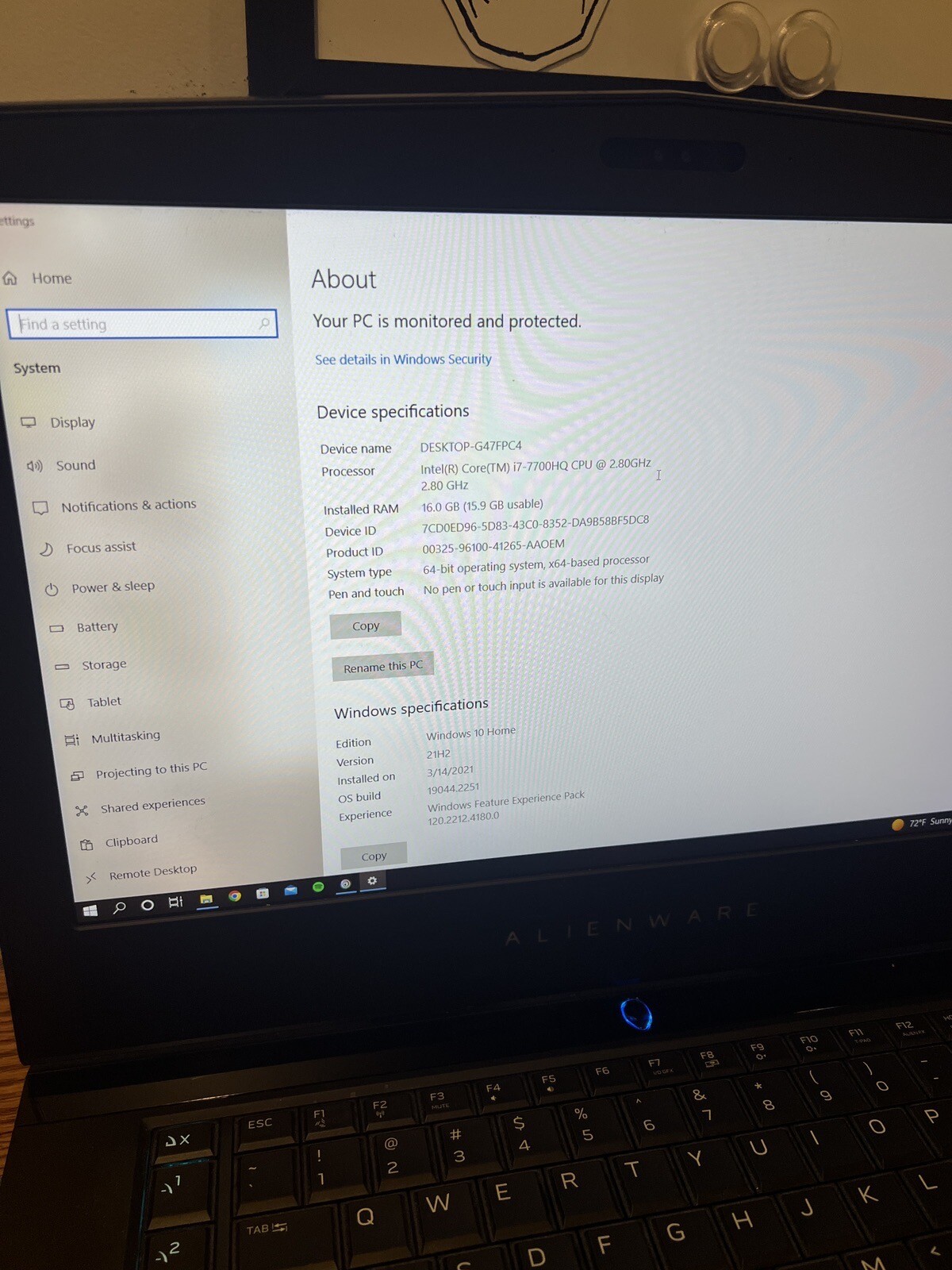 Alienware AW15R3 15.6 inch (1TB + 128GB + 512GB 970evo)