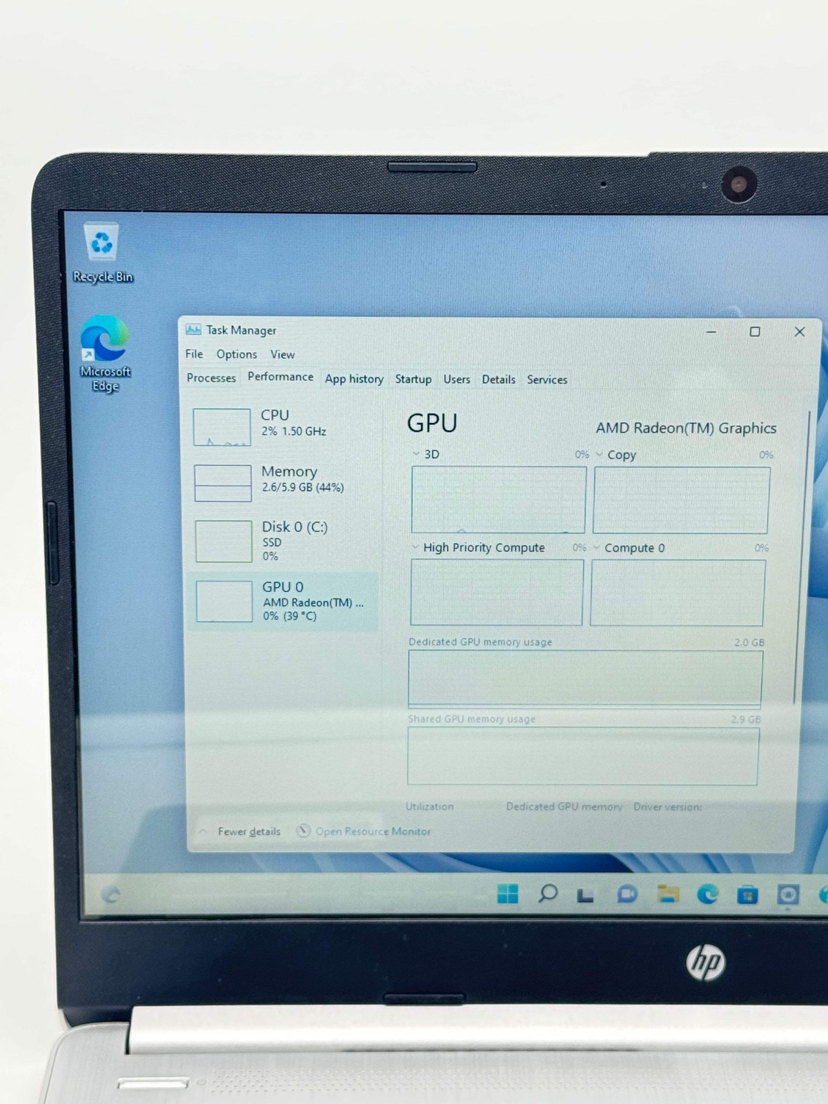 HP 14-FQ0033DX AMD Ryzen 3 3250U 8GB 128GB SSD Silver – Won’t Charge For Parts