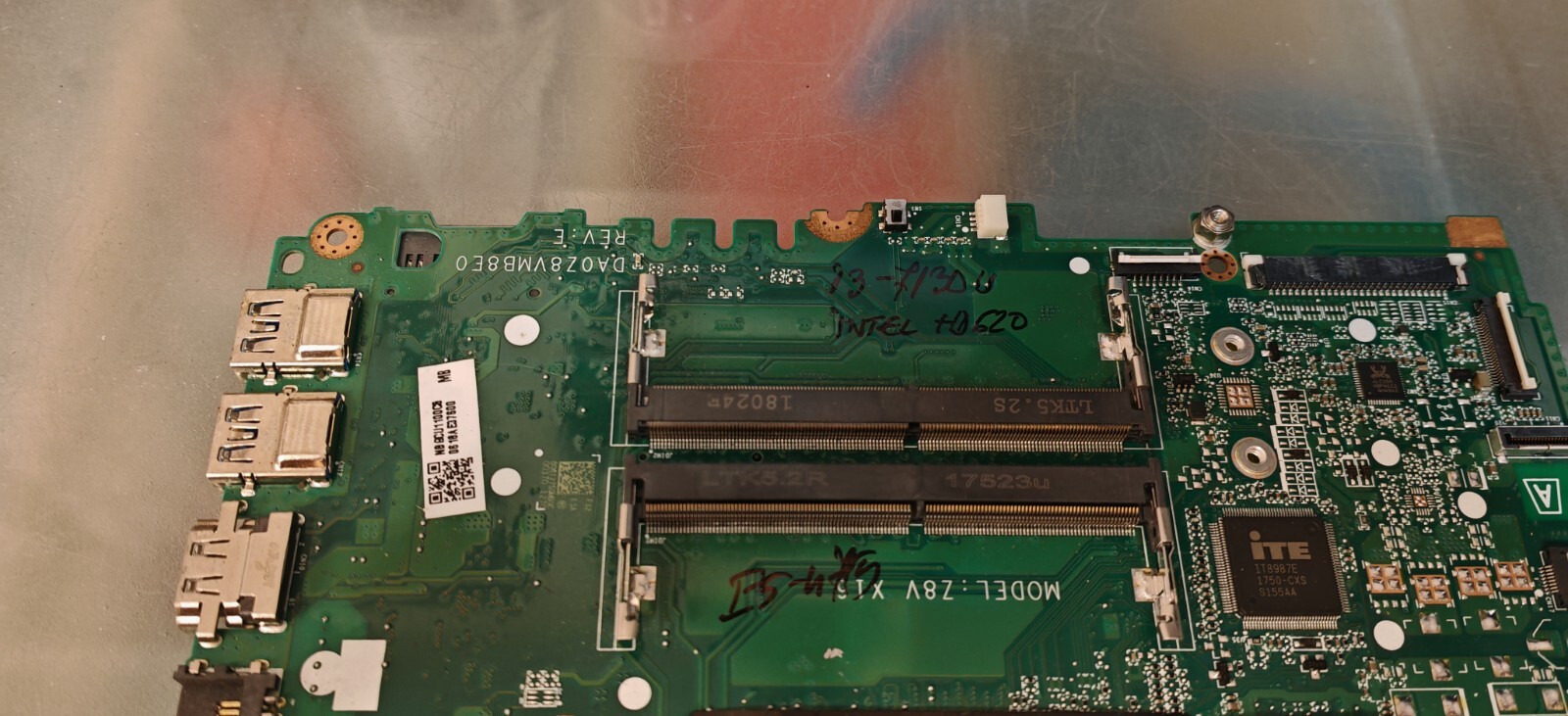 ACER E5-475 P-249 MOTHERBOARD DA0Z8VMB8E0 INTEL I3-7130U INTEL HD 620 #