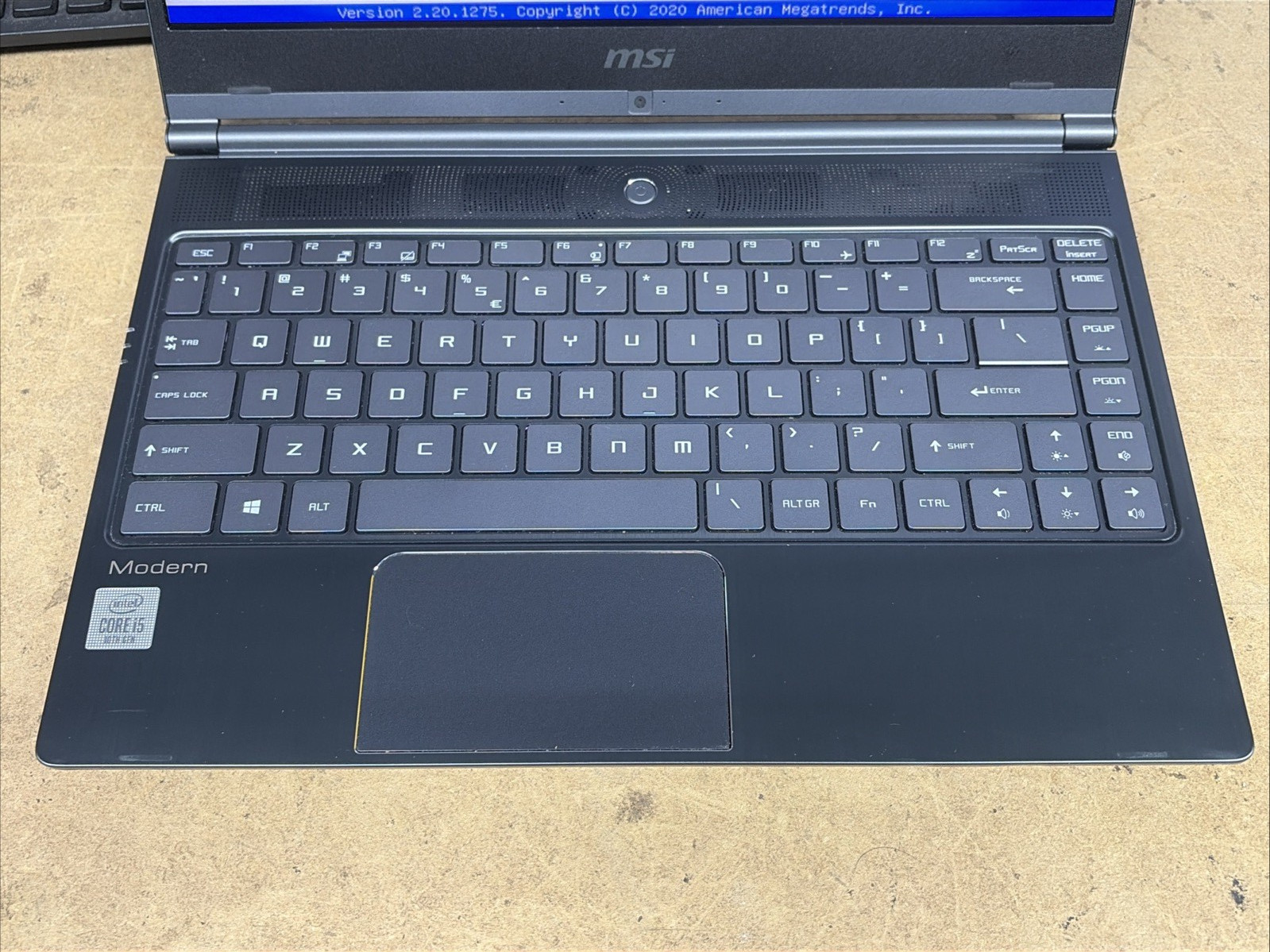 MSI Modern 14 MS-14B3 i5-10210U 1.6GHz 8GB RAM No SSD/OS