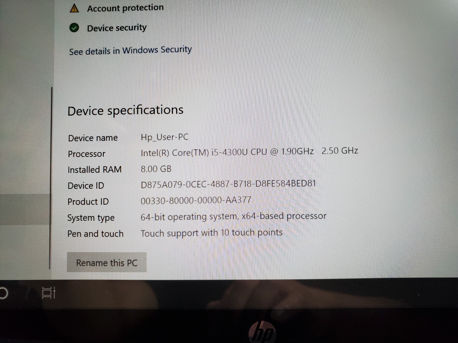 HP Elitebook Folio 1040 G1 14″ Intel Core i5-4300U 1.9GHz 8gb RAM 180GB HD Win