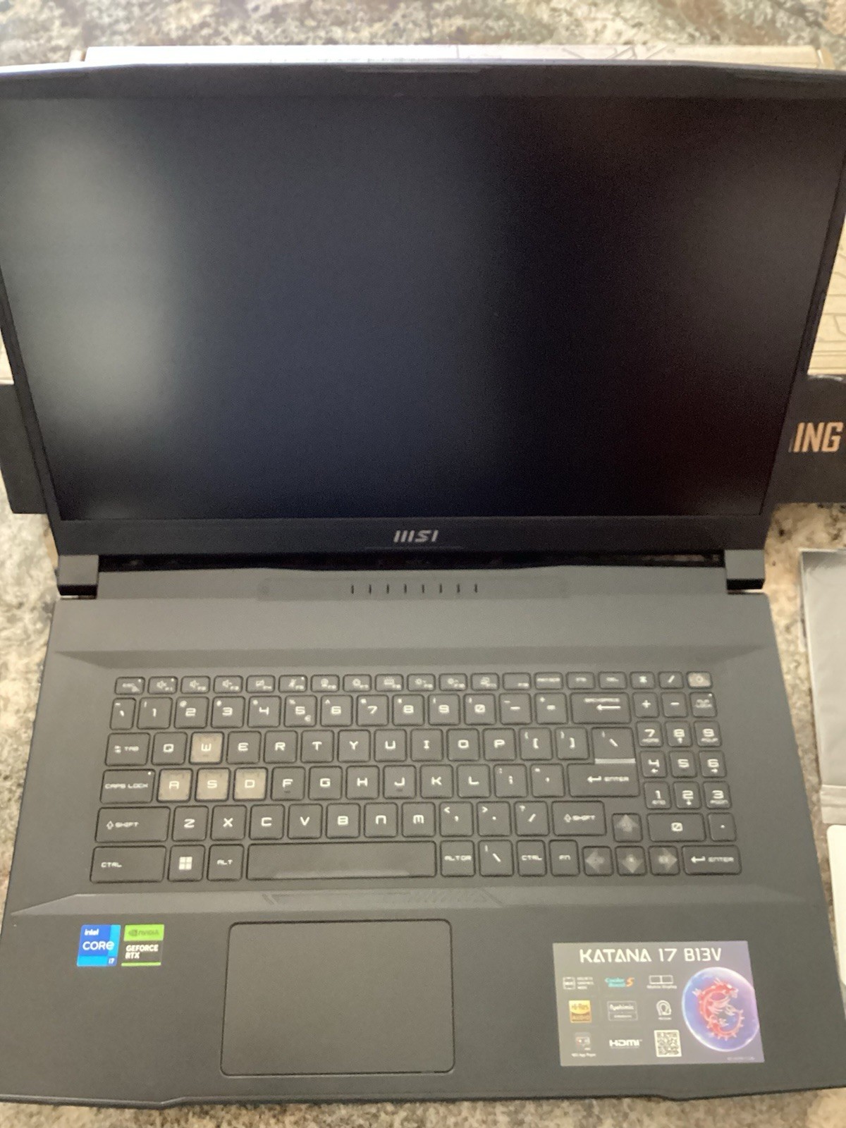 MSI Katana 17.3” Gaming Laptop i7 32GB DDR5 1TB 144 HzSSD RTX 4070 1080p Charger