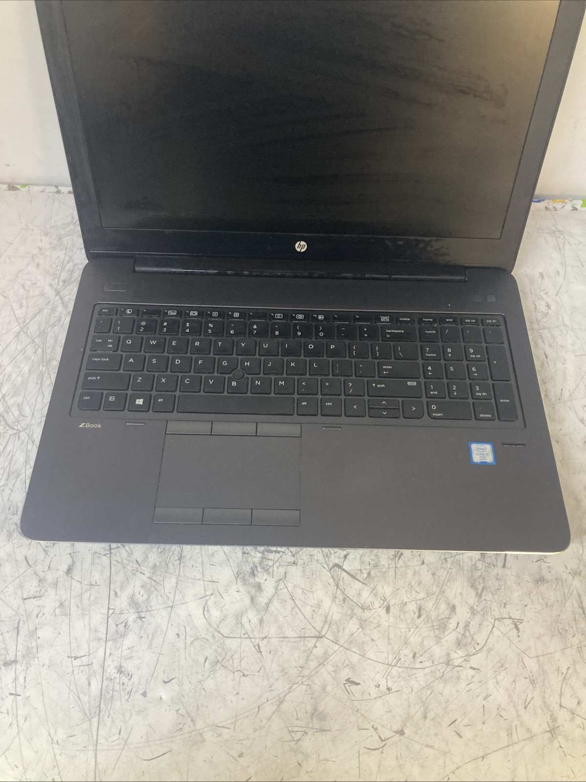 HP ZBook Studio G3 Intel unknown CPU no RAM no HDD no power