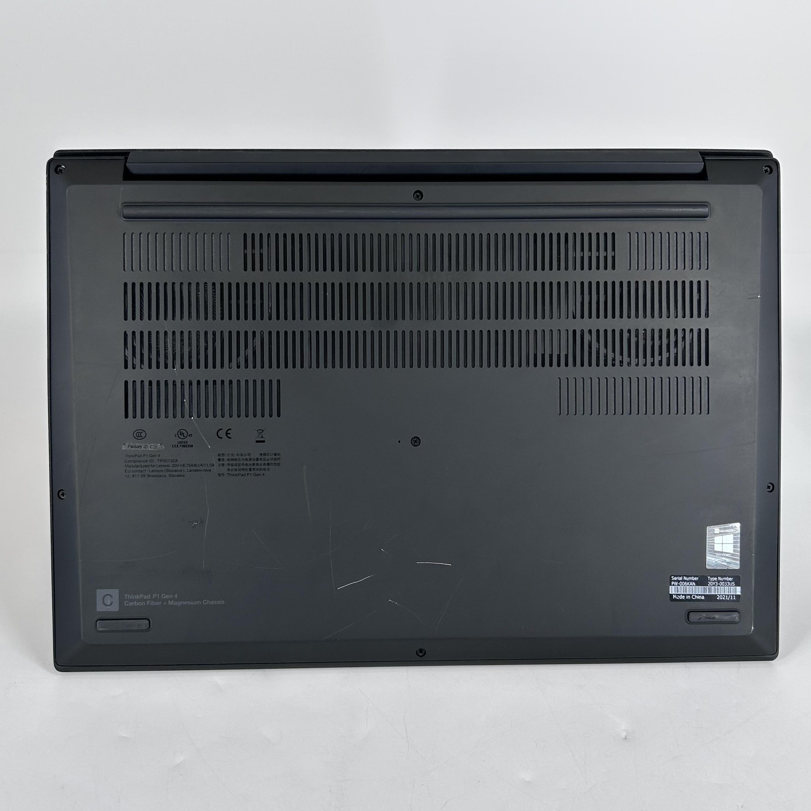 Lenovo ThinkPad P1 Gen 4 16 UHD+ TOUCH i7-11800H 2.30GHz 32GB 1TB SSD RTX A2000