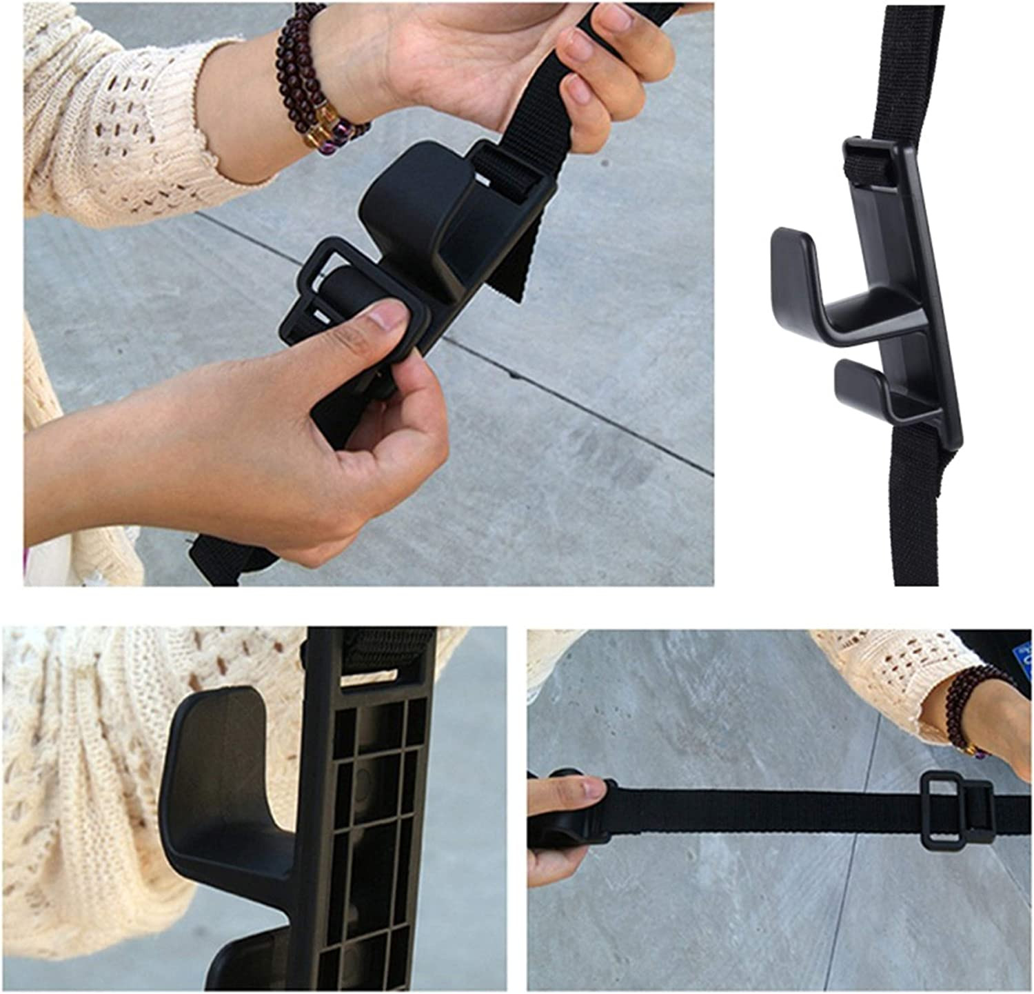 4-Pack Headrest Hooks for Car Universal Interior Auto Vehicle Back Front 4pack