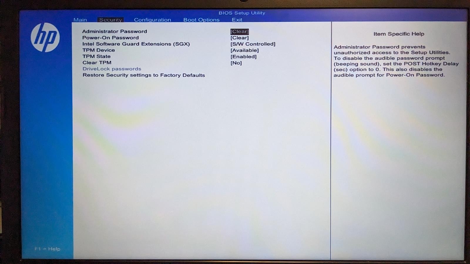 HP 250 G7 i5-1035G1 @ 1.00GHz, 16GB RAM, NO HDD/OS