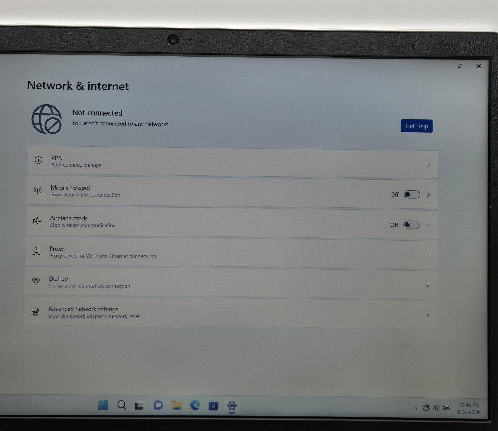 Samsung NP340Xla Snapdragon 7c Gen 2 @2.55Ghz 4Gb 128Gb Storage Window 11