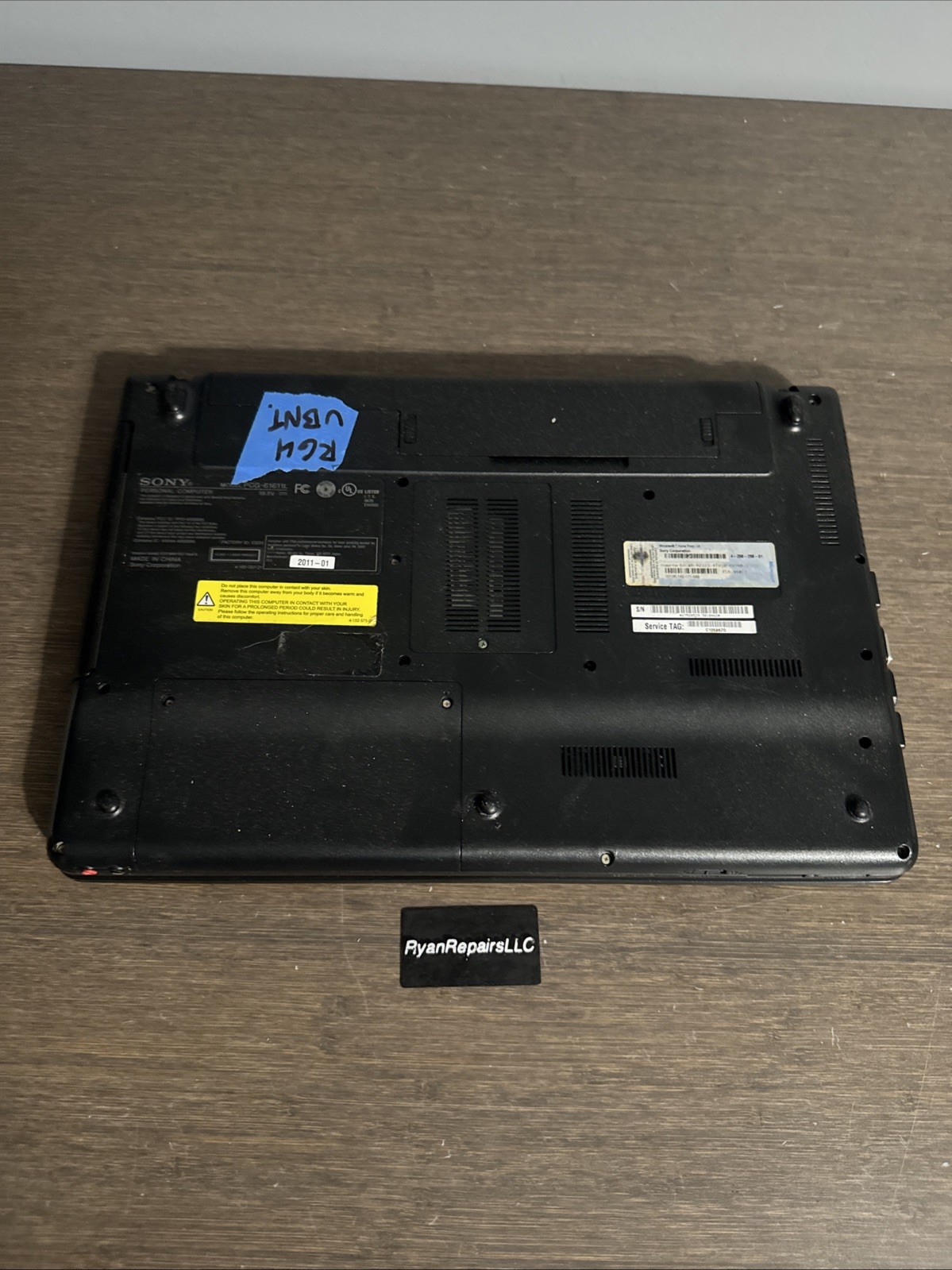 Sony Vaio PCG-61611L Laptop 15.6″ Ubuntu 8gb ram with power cable