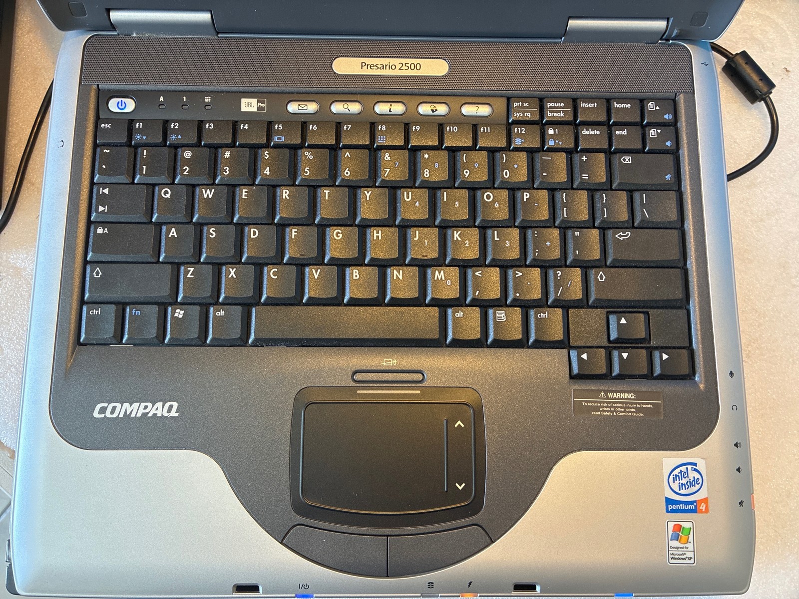 Grade A🔥 Compaq Presario 2500 DK562A Laptop P4 2.4GHz 448MB 60GB Windows XP SP3