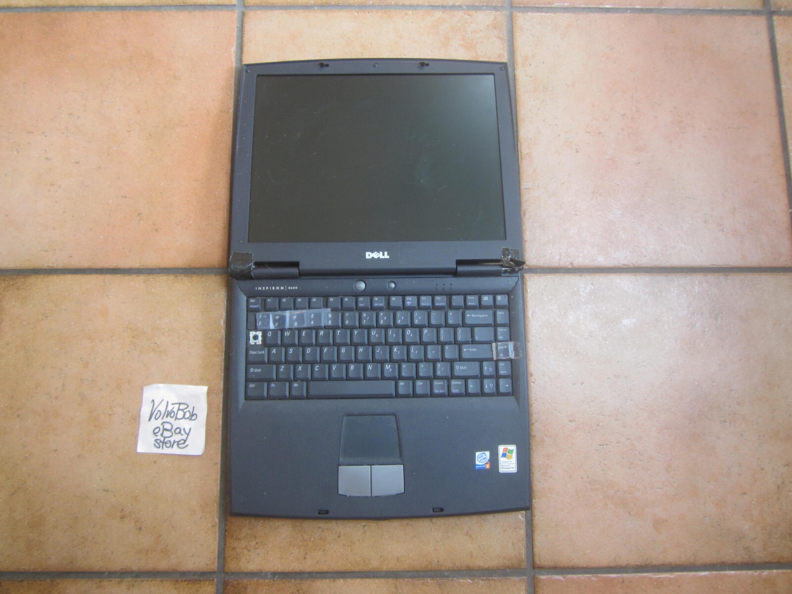 DELL INSPIRON 2650 LAPTOP 256MBRAM 30GBHD SCREEN INTACT BAD BATT NO CORD – PARTS