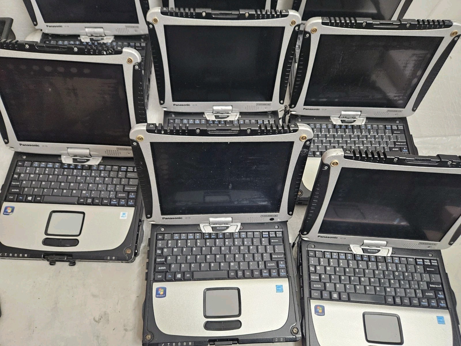 Lot Of 8 Panasonic Toughbook CF-19, i5-3610ME @ 2.7GHz, Tested Grade C